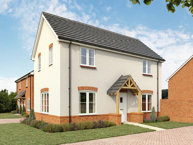 3 bedroom house - artist's  impression subject to change. Please note that the above computer generated image is representative of the house type and not the specified plot as some details and materials may vary.